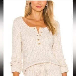 🎀REVOLVE x HEARTLOOM S lilah ribbed knit long sleeve Henley